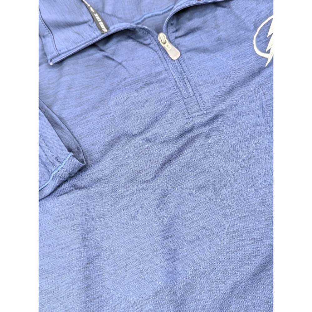 Tommy Bahama Island Zone‎ 1/4 Zip Mens Medium Tampa Bay Lightning Hockey Floral - Picture 5 of 9